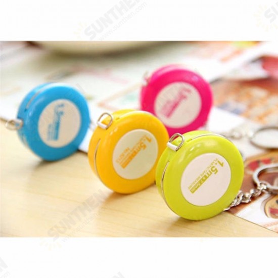 150CM Soft Rubber Tape Measures Sewing Tailor Body Measuring Tool With Key Ring