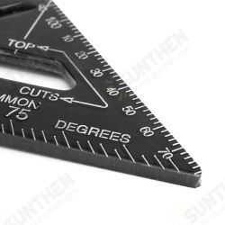 AR01 260x185x185mm Metric/Imperial Aluminum Alloy Black Triangle Ruler AR01 260x185x185mm Metric/Imperial Aluminum Alloy Black Triangle Ruler