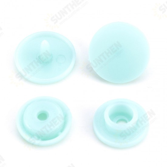 T5 20 Colours Fastener Snap Set Snap Button Colorful Plastic Resin Clothes Buttons