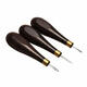 Leather Craft Tool Diamond Stitching Awl Ebony Blackwood Handle Leather Craft Sewing Awl Kit