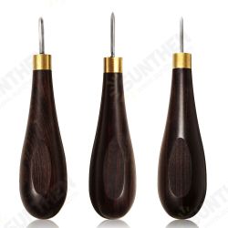 Leather Craft Tool Diamond Stitching Awl Ebony Blackwood Handle Leather Craft Sewing Awl Kit Leather Craft Tool Diamond Stitching Awl Ebony Blackwood Handle Leather Craft Sewing Awl Kit