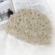 Women Hand-crocheted Beanie Hat Retro Literary Casual Turban Hat