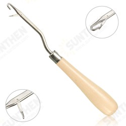 Wooden Handle Crochet Needle Latch Hook Puller Tool For Canvas Rug Mats Making Wooden Handle Crochet Needle Latch Hook Puller Tool For Canvas Rug Mats Making