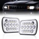 2 Pcs Wrangler Headlight 5 x 7inch LED Stock Headlights with Lamp