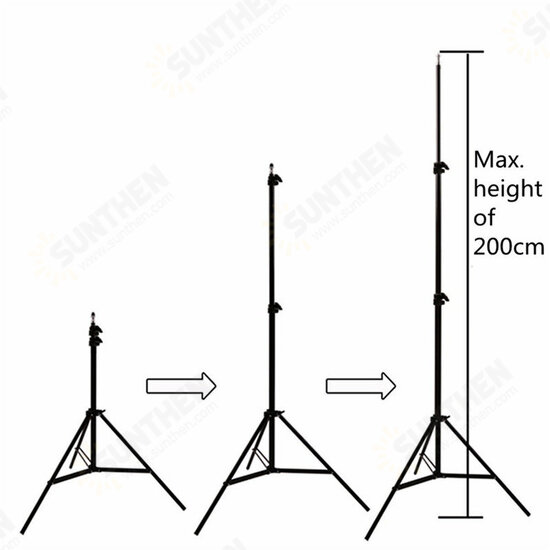 200cm 78in Adjustable Tripod Stand For VR Light Lamp Umbrella Stand For f/ Oculus 1/4