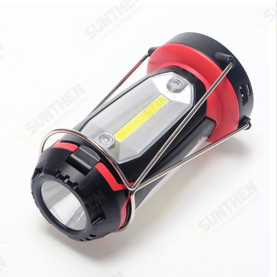 270LM COB 2000mAh Rechargeable Multifunctional Lantern LED Flashlight Work Light Waterproof Portable Night Fishing Light