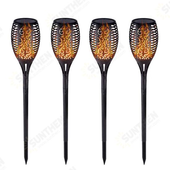 33LEDs 56CM Height Waterproof Solar Fire Torch Light Flickering Flame Lamp Outdoor Landscape Garden Lighting