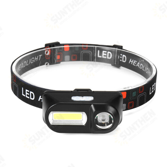 4-Modes COB Sensing Induction LED Headlamp USB Rechargeable Bike Light Night Fishing Headlight Sensor Camping Work Light