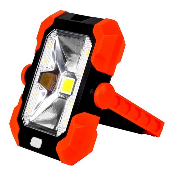 6W Solar Power LED Camping Lantern Portable Work Light Waterproof Magnet Emergency Lamp Power Bank