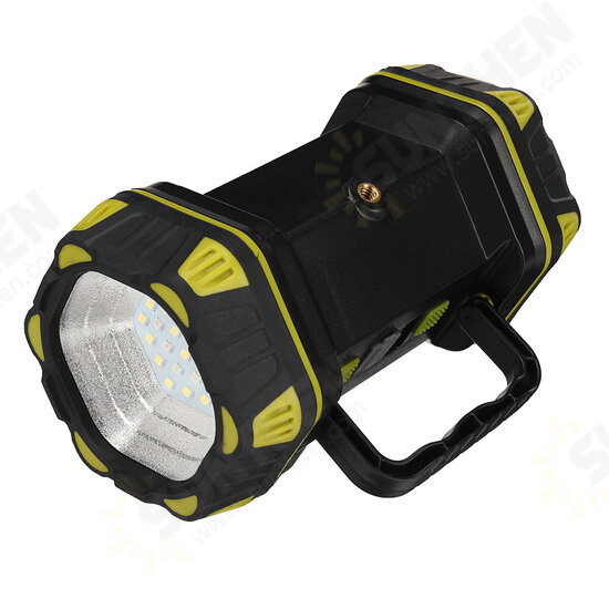 750LM Portable Double-headed LED Searchlight Outdoor Waterproof Flashlight Rechargeable Mountaineering Night Fishing Emergency Light