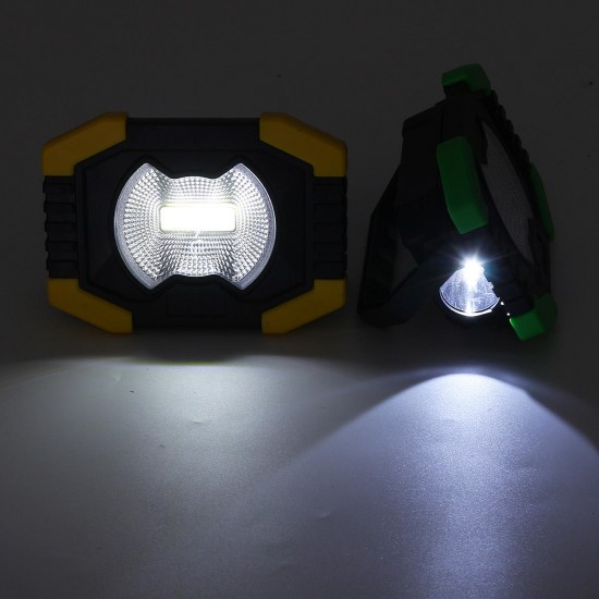 AA/Solar Battery COB 750LM Rechargeable Waterproof LED Portable Spotlight Work Light for Outdoor Camping Fishing