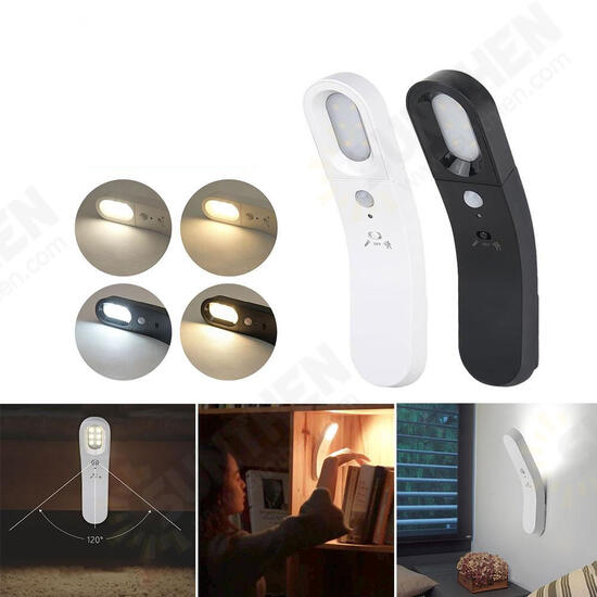 I-B01 1W 2Modes USB Rechargeable Magnetic Base LED Battery PIR Motion Sensor Night Light