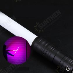 Lightsaber RGB 7 Colors 2-in-1 LED Light USB Rechargeable Metal Handle Dueling Sound Light Saber Cosplay Stage Props Lightsaber RGB 7 Colors 2-in-1 LED Light USB Rechargeable Metal Handle Dueling Sound Light Saber Cosplay Stage Props