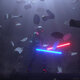 Lightsaber RGB 7 Colors 2-in-1 LED Light USB Rechargeable Metal Handle Dueling Sound Light Saber Cosplay Stage Props