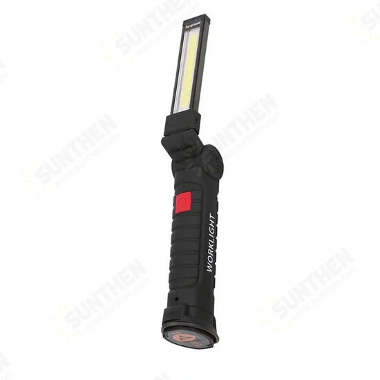 [Built-in 18650 Battery] COB LED Multi Function Folding Work Light Set USB Rechargeable LED Flashlight USB Cable Car Charger Battery Charger