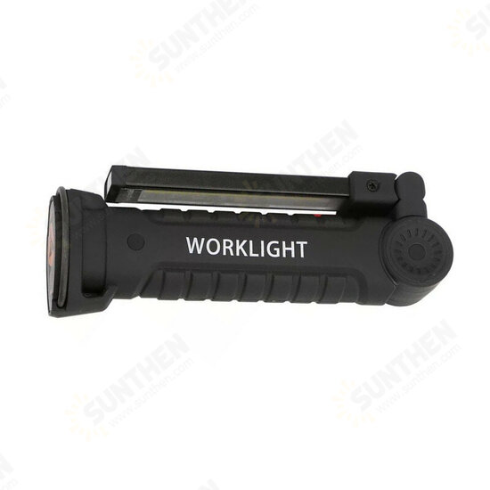 [Built-in 18650 Battery] COB LED Multi Function Folding Work Light Set USB Rechargeable LED Flashlight USB Cable Car Charger Battery Charger
