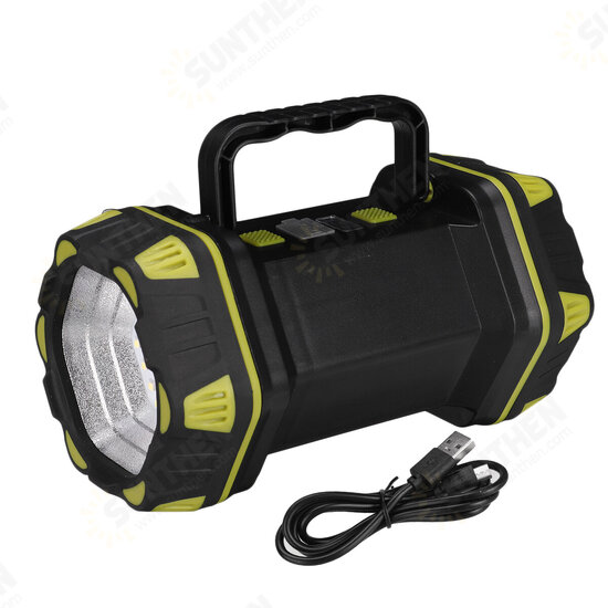 Double Head LED Work Light 8 Modes Spotlight Waterproof Searchlight USB Rechargeable Flashlight Power Bank