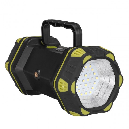 Double Head LED Work Light 8 Modes Spotlight Waterproof Searchlight USB Rechargeable Flashlight Power Bank