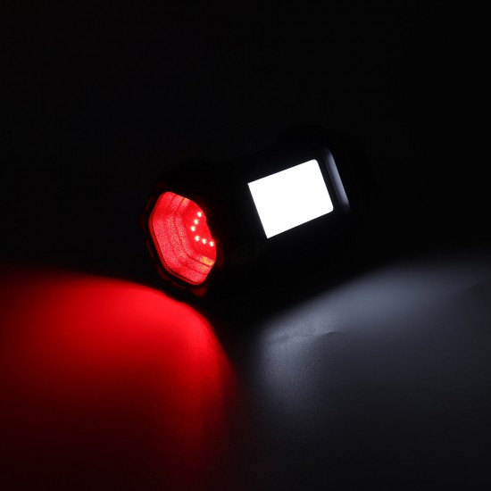 Double Head LED Work Light 8 Modes Spotlight Waterproof Searchlight USB Rechargeable Flashlight Power Bank