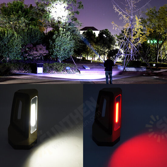 L2 LED+COB Searchlight Super Bright 7 Modes USB Rechargeable Handheld Flashlight Camping Fishing