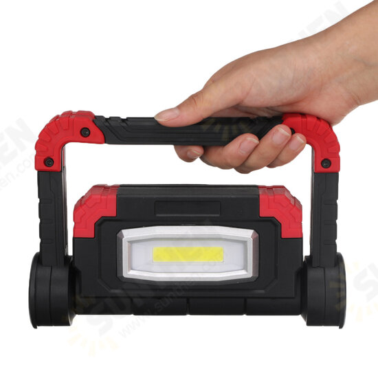 NEW USB Rechargeable Outdoor Portable Work Lamp Searchlight Double Head COB Camping Light Anti-fall Flood Camp Spotlight