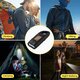 Portable LED Flashlight Hand Crank Dynamo Torch Professional Solar Power Tent Light Lantern for Outdoor Camping Mountaineering