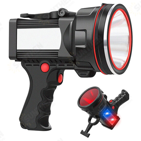 Super Bright LED Flashlight USB Rechargeable 2 Modes Spotlight Work Light Floodlight Fishing Hunting