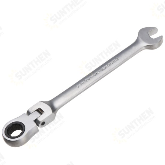 10mm Flexible Head Wrench Ratchet Metric Spanner Open End And Ring Wrenches Tool