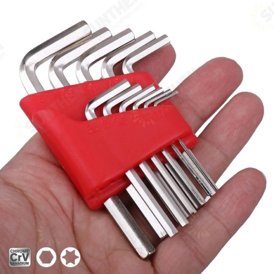 11Pcs 2mm Hex Key Allen Wrench Set Allen Key Set Sae Metric 12mm Short Arm Tool Set