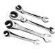 12PCS 8-19mm Fix Tubing Wrench Set Ratchet with Flex Movable Head Universal Spanner Tool Set