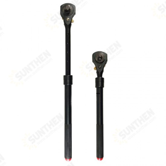 1/2inch and 3/8inch Drive Dual Head Ratchet Handle with Hammer Function Telescopic Extendable Ratchet Handle