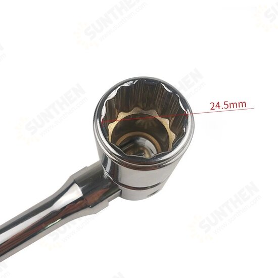 180 Degree Swivel 3/8inch Drive Spark Plug Socket Wrench Metric Socket Head Ratchet Spanner Hand Tool