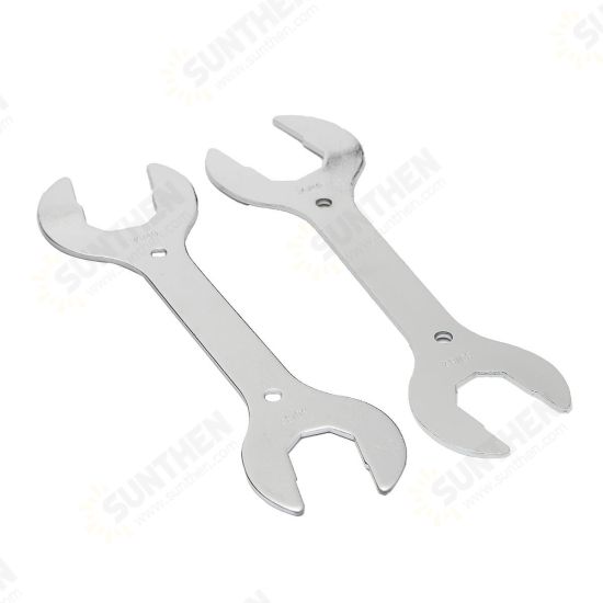 2Pcs Dual Open End Wrench Spanner Repair Tool 30/32/36/40mm