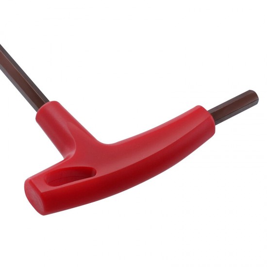 3-8mm T-shaped Allen Wrench Flat Head Hexagonal Wrench S2 Hardened with Handle
