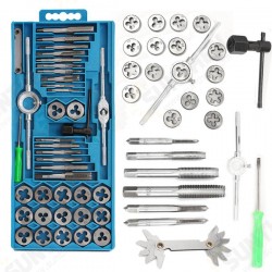 40Pcs Metric Tap Wrench and Die Pro Set M3-M12 Nut Bolt Alloy Metal Hand Tools 40Pcs Metric Tap Wrench and Die Pro Set M3-M12 Nut Bolt Alloy Metal Hand Tools