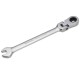 8mm Reversible Flexible Head Ratchet Ratcheting Spanner Wrench Socket Wrenches Nut Tool for Home&Garden