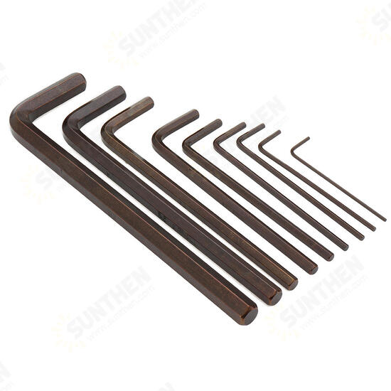 9Pcs Hex Key Allen Tools Wrench Set Extra-long Arm AllenTorque Sae Memtric Torx Spanner