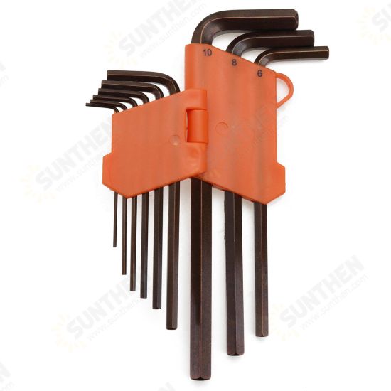 9Pcs Hex Key Allen Tools Wrench Set Extra-long Arm AllenTorque Sae Memtric Torx Spanner