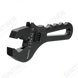 AN3-AN16 Adjustable Aluminum Wrench Fitting Tool Spanner Black AN3-AN16 Adjustable Aluminum Wrench Fitting Tool Spanner Black