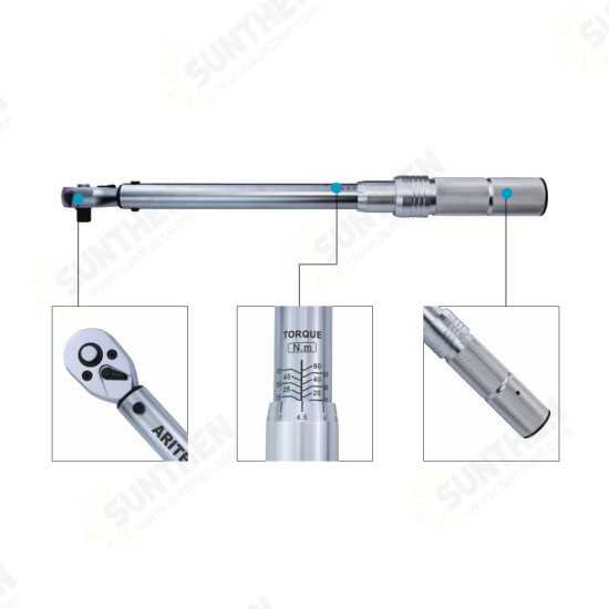 Torque Wrench 0.5-500N.m 1/4 3/8 1/2 Square Drive High-accuracy Car Bike Repair Hand Tools Spanner Torque key