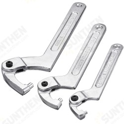 Adjustable Hook C Type Wrench Spanner Tool Nuts Bolts Hand Tool 19-51mm 32-76mm 51-120mm with Scale Adjustable Hook C Type Wrench Spanner Tool Nuts Bolts Hand Tool 19-51mm 32-76mm 51-120mm with Scale