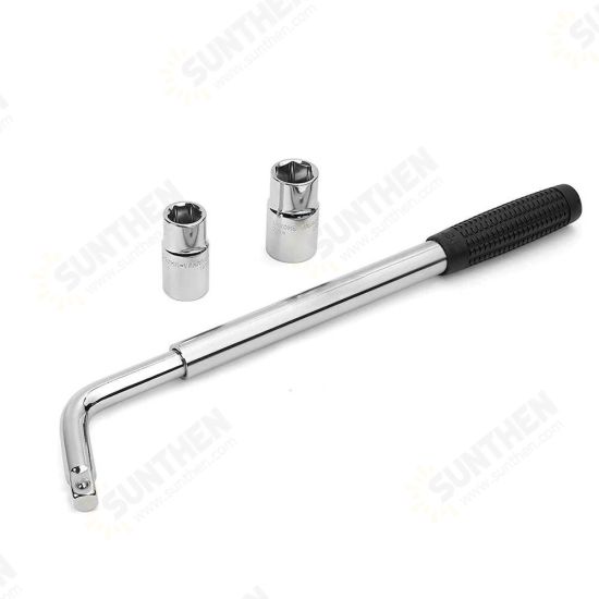 Automobile Tire Wrenches Chrome-plated Telescopic Wrenches L-shaped Chrome Vanadium Steel Socket Wrenches