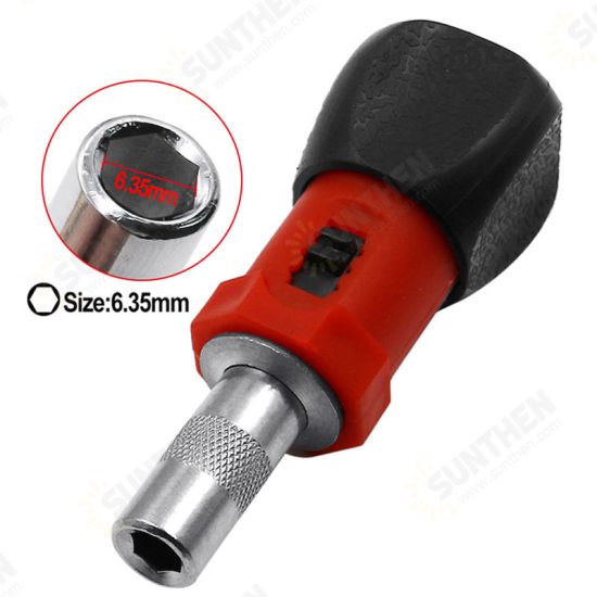 Carbon Steel Key Ratchet Screwdriver Wrench Handle Ratchet Socket Screw Driver 6.35mm