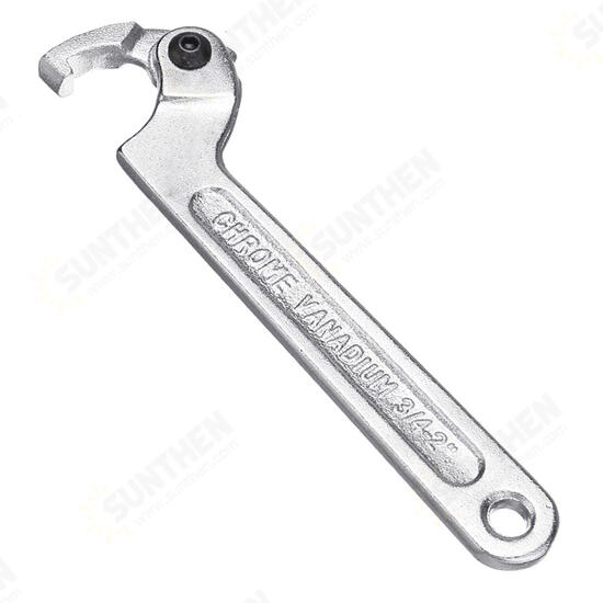 Chrome Vanadium Adjustable Hook Wrench C Spanner Tool 19-51mm 32-76mm 51-120mm