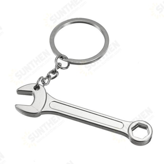 Creative Mini Tool Model Wrench Socket Key Chain Ring