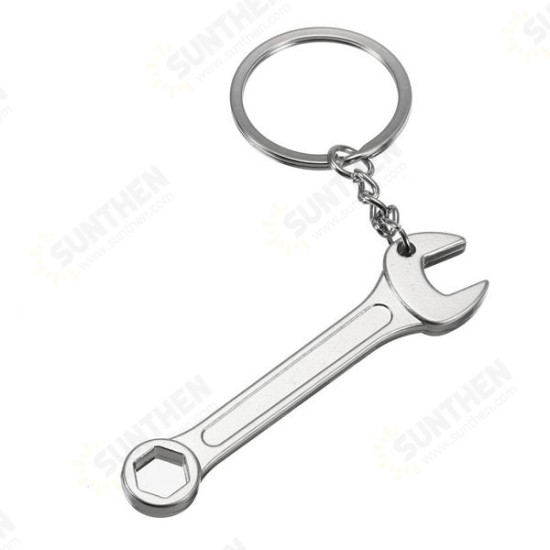 Creative Mini Tool Model Wrench Socket Key Chain Ring