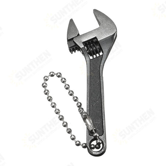 66mm 2.6inch Mini Metal Adjustable Wrench Spanner Hand Tool 0-10mm Jaw Wrench Black