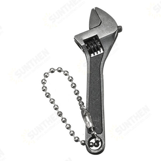 66mm 2.6inch Mini Metal Adjustable Wrench Spanner Hand Tool 0-10mm Jaw Wrench Black