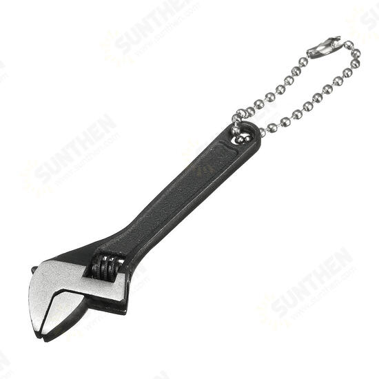 66mm 2.6inch Mini Metal Adjustable Wrench Spanner Hand Tool 0-10mm Jaw Wrench Black