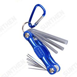 Folding Hex Wrench Metal Metric Allen Wrench set Hexagonal Screwdriver Hex Key Wrenches Allen Keys Hand Tool Portable set with Folding Hex Wrench Metal Metric Allen Wrench set Hexagonal Screwdriver Hex Key Wrenches Allen Keys Hand Tool Portable set with